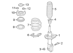 Suspension Strut (Left, Front)