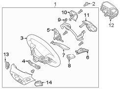 Image of Cruise switch. SWITCH Assembly - Steering Remote Control. (Right). Included with: Steering. image for your Hyundai