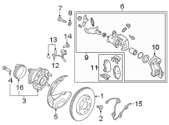 Image of Disc Brake Kit (Left, Rear) image for your Hyundai Elantra  