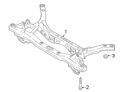 Image of Suspension Subframe Crossmember (Rear) image for your 2018 Hyundai Elantra   