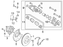 Image of Disc Brake Kit (Left, Rear) image for your 2016 Hyundai Elantra   