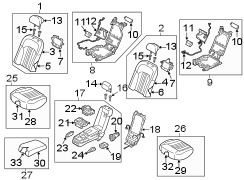 Seat Cushion Foam (Right, Rear)