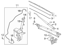 Reservoir and Pump Assembly - Washer. 