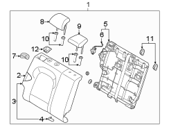 Seat Back Frame (Right, Rear)