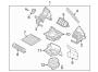 Diagram AIR CONDITIONER & HEATER. BLOWER MOTOR & FAN. for your 2007 Hyundai Tiburon