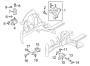 Diagram ENGINE / TRANSAXLE. ENGINE & TRANS MOUNTING. for your 2017 Hyundai VELOSTER Base Hatchback