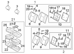 Seat Back Assembly (Right, Rear)