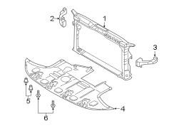 Diagram RADIATOR SUPPORT. for your Hyundai