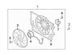 Diagram COOLING FAN. for your 2016 Hyundai EQUUS