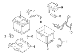 Diagram BATTERY. for your Hyundai