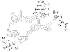 Diagram ENGINE / TRANSAXLE. ENGINE & TRANS MOUNTING. for your Hyundai