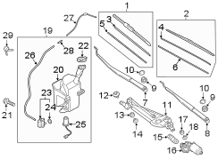 Reservoir and Pump Assembly - Washer. 