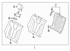 Seat Back Assembly (Right, Rear)