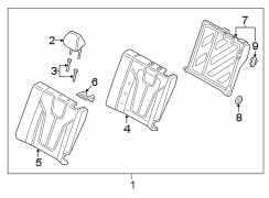 Seat Back Assembly (Left, Rear)