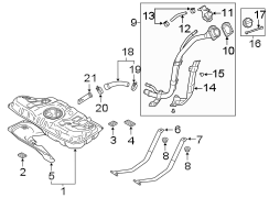 Fuel. TANK. Pad. Insulator. Shield. A component that.