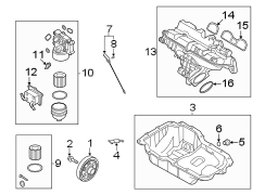 Diagram Engine / transaxle. Engine parts. for your Hyundai