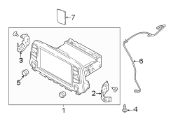 Image of Radio Control Unit image for your 2020 Hyundai Accent   