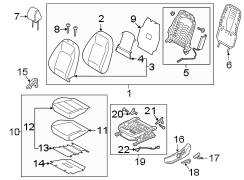 Seat Back Assembly (Left, Front)