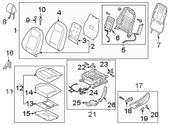 Seat Cushion Foam (Left, Front)