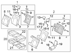 Seat Back Assembly (Right, Rear)