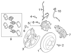 ABS Wheel Speed Sensor (Right, Rear)