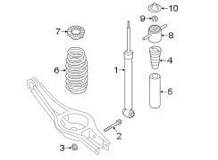 Diagram REAR SUSPENSION. SHOCKS & COMPONENTS. for your Hyundai