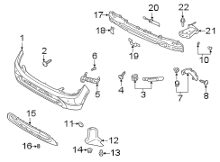 Image of Bumper Cover Spacer Panel (Rear, Lower) image for your Hyundai Kona Electric  