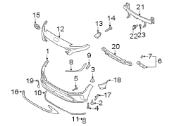 Bumper Cover Bracket (Right, Upper, Lower)