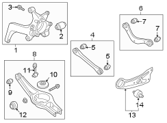 Arm. Trailing. Suspension. (RR). Control. (Right, Rear). Arm connected between.