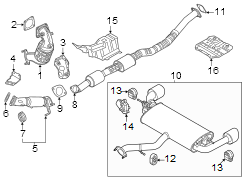 Shield. Heat. (Rear). Exhaust Heat Shield.