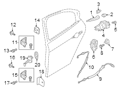 Door Latch Cable