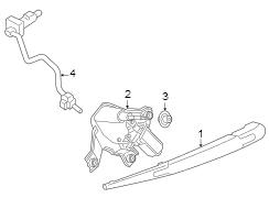 Back Glass Washer Nozzle