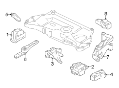 ENGINE / TRANSAXLE. ENGINE & TRANS MOUNTING.