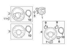 STEERING WHEEL & TRIM.