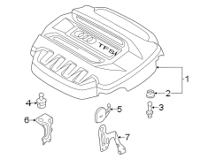 ENGINE / TRANSAXLE. ENGINE APPEARANCE COVER.