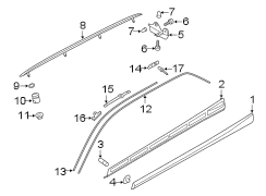 Roof Drip Molding (Upper)