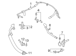 Engine Coolant Pipe (Upper). Pipe that is part of the.