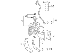 Turbocharger Oil Line (Upper). Line used to transmit.