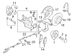 Rear suspension. Brake components.