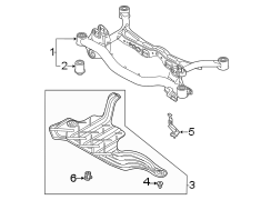 Rear suspension. Suspension mounting.