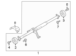 Rear suspension. Drive shaft.