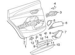 Door Window Switch Bezel