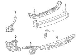 Bumper Impact Absorber (Lower). Bumper impact absorber.