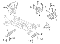 ENGINE / TRANSAXLE. ENGINE & TRANS MOUNTING.