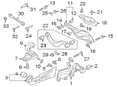 REAR SUSPENSION. SUSPENSION COMPONENTS.