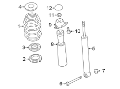 REAR SUSPENSION. SHOCKS & COMPONENTS.