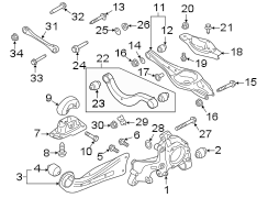 REAR SUSPENSION. SUSPENSION COMPONENTS.