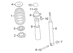 REAR SUSPENSION. SHOCKS & COMPONENTS.