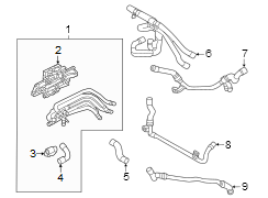 Engine Coolant Pipe (Front)