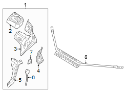 Fender Apron Assembly (Front, Upper)